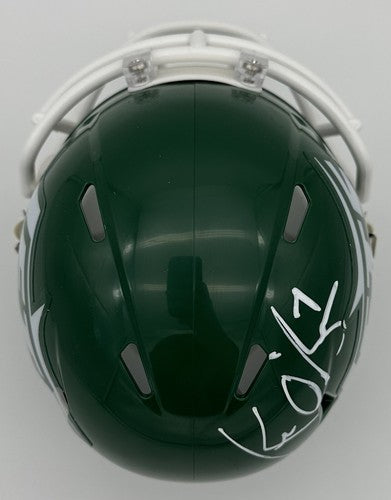 Ken O’Brien Signed NY Jets # 1 Pick Throwback Speed Mini Helmet #7 Autograph JSA