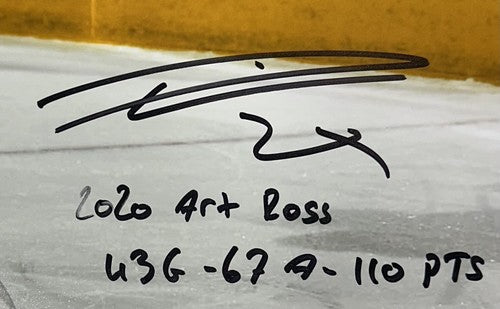 Leon Draisaitl Oilers Signed 16x20 Photo framed Art Ross Auto /129 Fanatics COA