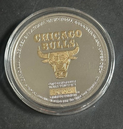 MICHAEL JORDAN BULLS HIGHLAND MINT ELITE 3 COIN PROOF SET /350 .999 SILVER 3 Oz