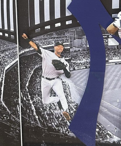 Derek Jeter Signed Cut Framed 3D Photo Collage Yankees Thank You Auto JSA HOF /1