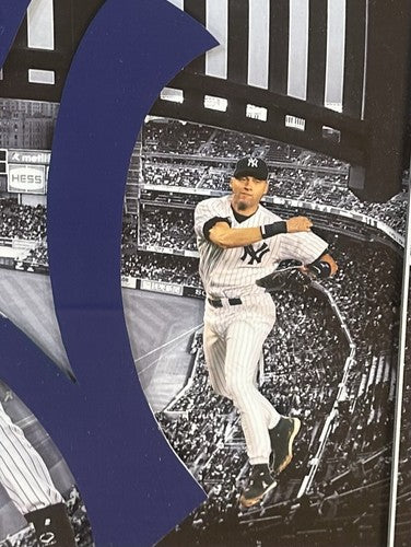 Derek Jeter Signed Cut Framed 3D Photo Collage Yankees Thank You Auto JSA HOF /1