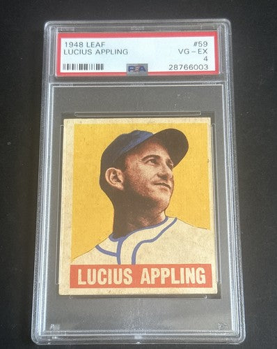 1948 Leaf #59 Lucius Luke Appling White Sox HOF PSA 4 Ex Nice Card
