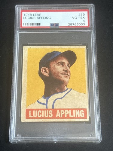 1948 Leaf #59 Lucius Luke Appling White Sox HOF PSA 4 Ex Nice Card
