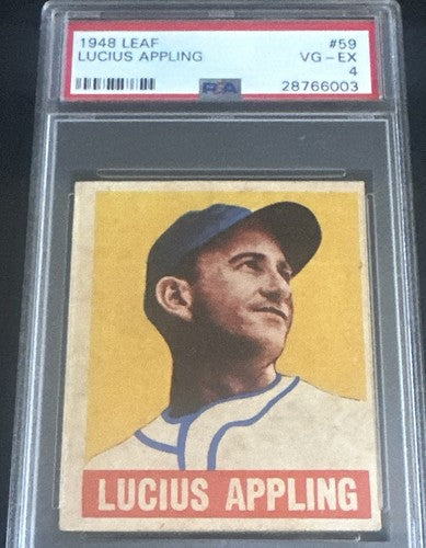 1948 Leaf #59 Lucius Luke Appling White Sox HOF PSA 4 Ex Nice Card