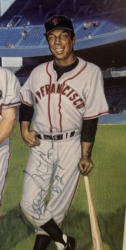 500 HR Signed Framed Poster Ron Lewis Mickey Mantle 11 HR Total Auto CBM COA HOF