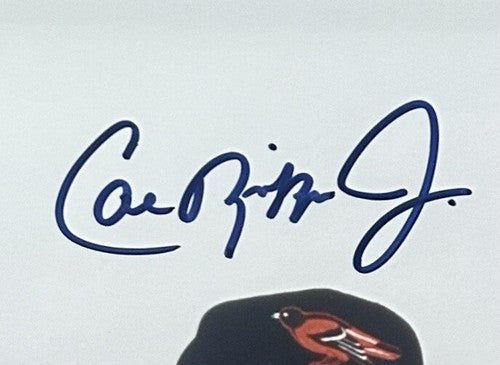 Cal Ripken Jr Nolan Ryan Signed 11x14 Framed Photo LE Auto Hof GOLDIN Cbm COA