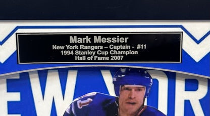 Mark Messier Signed Rangers Puck 3D Framed 16x16 Photo 94 SC Champs Auto Steiner