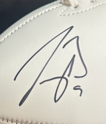 Joe Burrow Signed LSU Tigers White Football 19 Champs Auto Bengals Fanatics COA