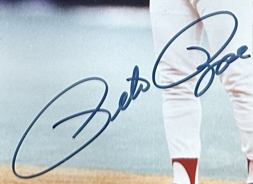 Pete Rose Signed 8x10 Framed Hit King Photo Plaque Reds Autograph Goldin COA