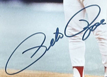 Pete Rose Signed 8x10 Framed Hit King Photo Plaque Reds Autograph Goldin COA