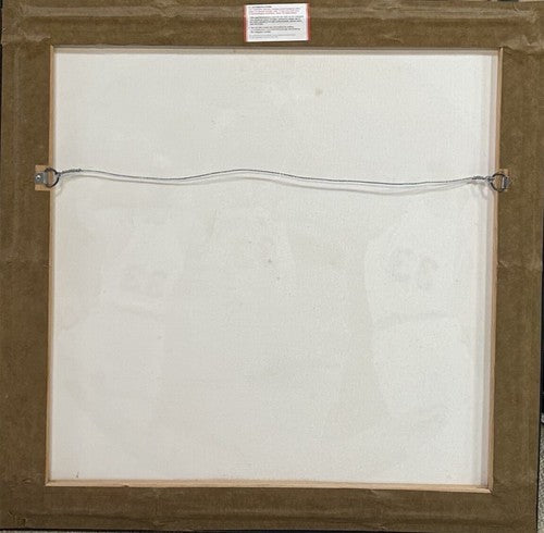 Patrick Ewing Fogarty Signed Framed Canvas Oil Painting HOF 08 Auto 1/1 Steiner