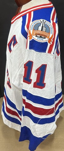 Mark Messier Signed Rangers CCM Authentic Rangers Jersey 1994 Cup Auto Steiner