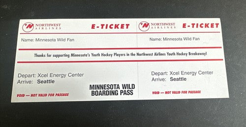 MINNESOTA WILD COMMEMORATIVE EDITION OPENING NIGHT October 11 2000 PROGRAM
