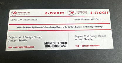 MINNESOTA WILD COMMEMORATIVE EDITION OPENING NIGHT October 11 2000 PROGRAM