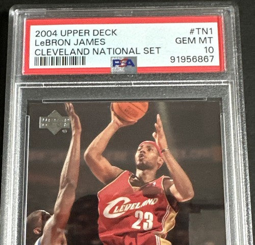 2004 Upper Deck National Convention Lebron James #TN1 /500 PSA 10 Gem MInt Pop 1