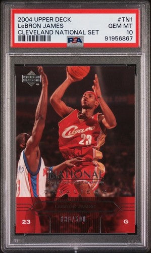 2004 Upper Deck National Convention Lebron James #TN1 /500 PSA 10 Gem MInt Pop 1
