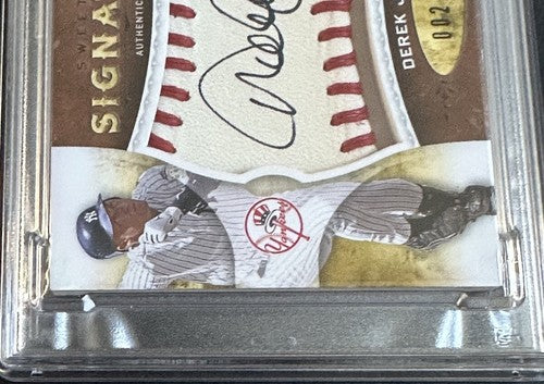 Derek Jeter 2009 UD Sweet Spot Signatures Psa 10 Auto MT Jersey # 2/150 Yankees