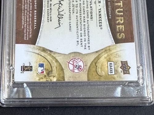 Derek Jeter 2009 UD Sweet Spot Signatures Psa 10 Auto MT Jersey # 2/150 Yankees
