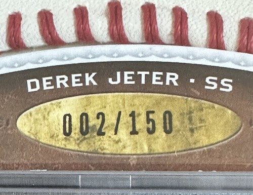 Derek Jeter 2009 UD Sweet Spot Signatures Psa 10 Auto MT Jersey # 2/150 Yankees