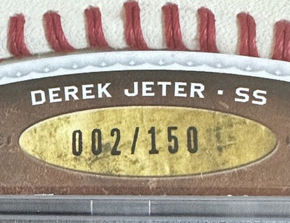 Derek Jeter 2009 UD Sweet Spot Signatures Psa 10 Auto MT Jersey # 2/150 Yankees