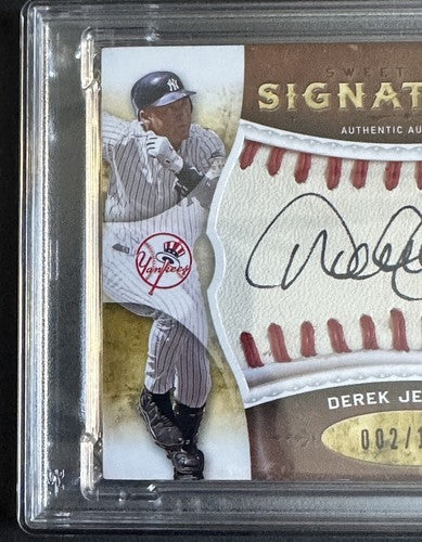 Derek Jeter 2009 UD Sweet Spot Signatures Psa 10 Auto MT Jersey # 2/150 Yankees