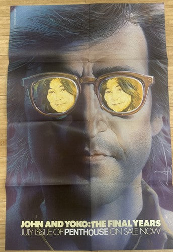 Penthouse July 1983 John Lennon & Yoko Final Years Original Full Size Poster