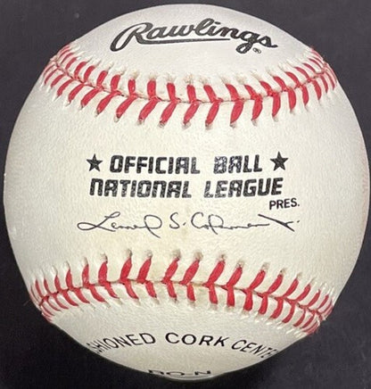 Pete Rose Signed NL Baseball Stamp LE /1985 Reds 1987 Autograph CBM COA