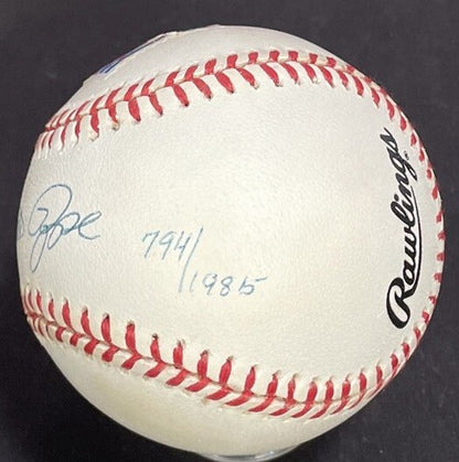 Pete Rose Signed NL Baseball Stamp LE /1985 Reds 1987 Autograph CBM COA