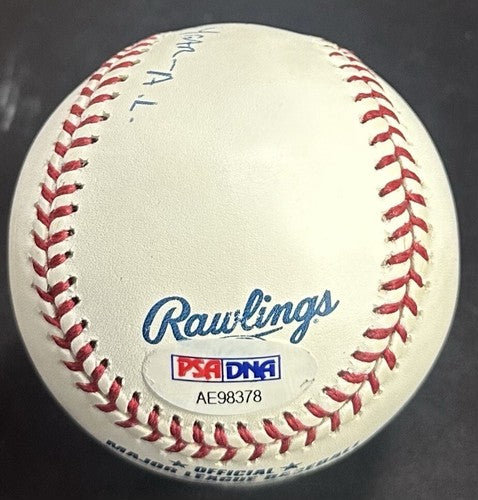 Tony Kubek Signed Official MLB Baseball Yankees 1957 AL ROY Auto Mint Clean PSA