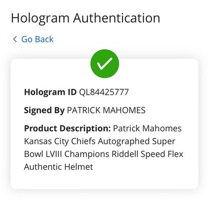 Patrick Mahomes KC Chiefs Signed Super Bowl Speed Flex Helmet MVP Auto Fanatics