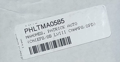 Patrick Mahomes KC Chiefs Signed Super Bowl Speed Flex Helmet MVP Auto Fanatics