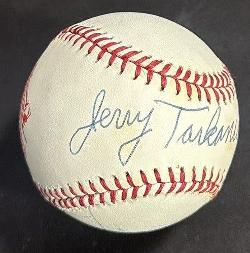 Jerry Tarkanian & Vida Blue Signed 1994 WS Baseball Auto UNLV Athletics PSA COA