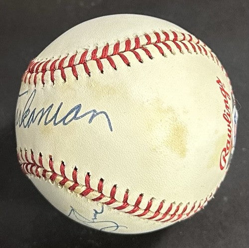 Jerry Tarkanian & Vida Blue Signed 1994 WS Baseball Auto UNLV Athletics PSA COA