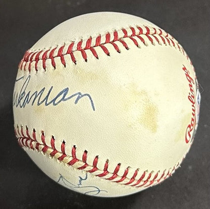 Jerry Tarkanian & Vida Blue Signed 1994 WS Baseball Auto UNLV Athletics PSA COA
