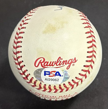 Jerry Tarkanian & Vida Blue Signed 1994 WS Baseball Auto UNLV Athletics PSA COA