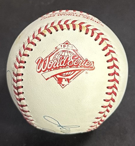 Jerry Tarkanian & Vida Blue Signed 1994 WS Baseball Auto UNLV Athletics PSA COA