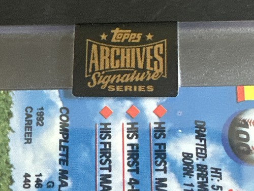 2022 Topps Archives Signature Series Gary Sheffield 1/1 Mint Auto Sealed