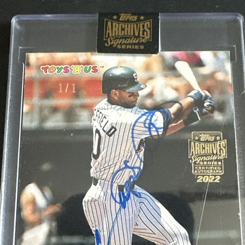 2022 Topps Archives Signature Series Gary Sheffield 1/1 Mint Auto Sealed
