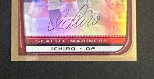 2008 Bowman Chrome Baseball ICHIRO #176 GOLD REFRACTOR 15/50 Mint Mariners