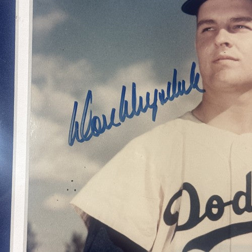 Don Drysdale Signed Rookie 8x10 Framed Photo Suede Brooklyn Dodgers Hof Auto JSA