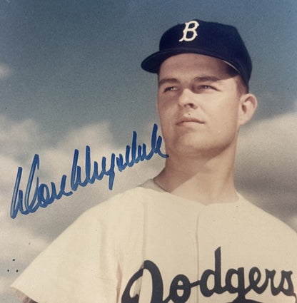 Don Drysdale Signed Rookie 8x10 Framed Photo Suede Brooklyn Dodgers Hof Auto JSA