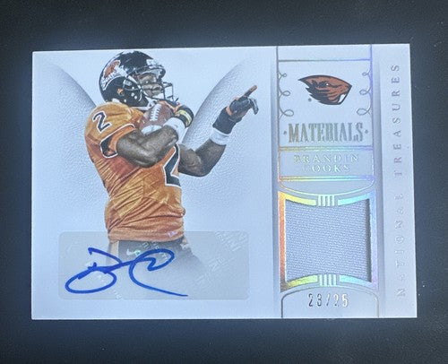 Brandin Cooks Rookie 2015 National Treasures RPA /25 Mint Auto Dallas Cowboys Rc