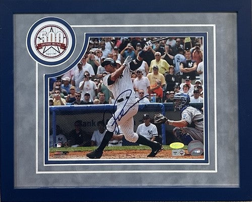 Alex Rodriguez Yankees Signed Framed 8x10 Photo 500 HR Auto Steiner MLB COA