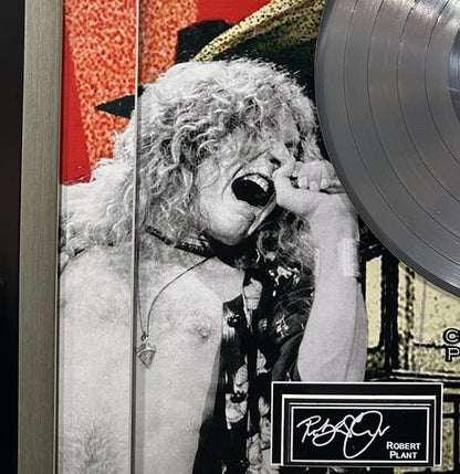 Led Zeppelin 3D Platinum Album Framed Photo Facsimile Auto Jimmy Page Rob Plant