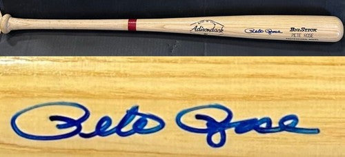 Pete Rose Signed Adirondack Big Stick Game Model Bat Reds Mint Autograph JSA COA