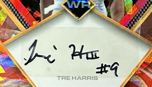 Tre Harris Signed 2024 Wild Card Auto Mania American FB PRC Rookie 1/1 Ole Miss