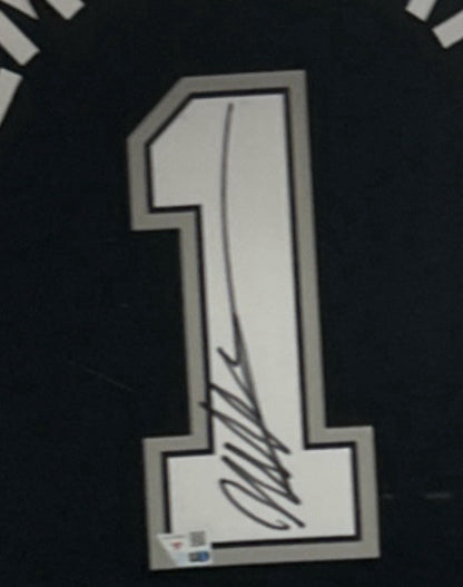 Victor Wembanyama Signed Framed Spurs Jersey Rookie Auto 2023 ROY Fanatics COA