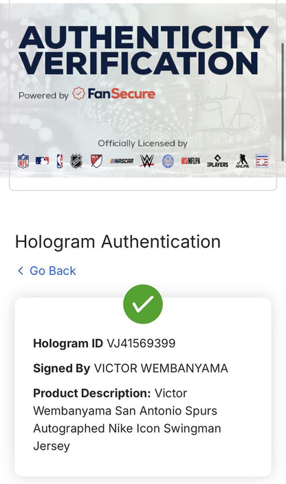 Victor Wembanyama Signed Framed Spurs Jersey Rookie Auto 2023 ROY Fanatics COA