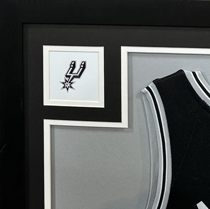 Victor Wembanyama Signed Framed Spurs Jersey Rookie Auto 2023 ROY Fanatics COA