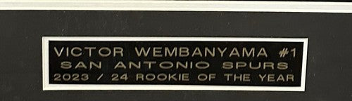 Victor Wembanyama Signed Framed Spurs Jersey Rookie Auto 2023 ROY Fanatics COA